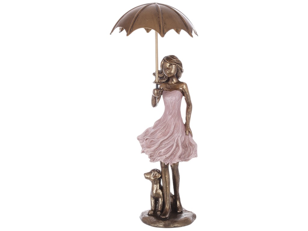 Декоративна статуетка Дівчинка із парасолькою, 25,5см