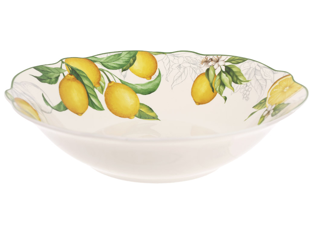 Салатник фарфоровый Сицилийский лимон, 1л