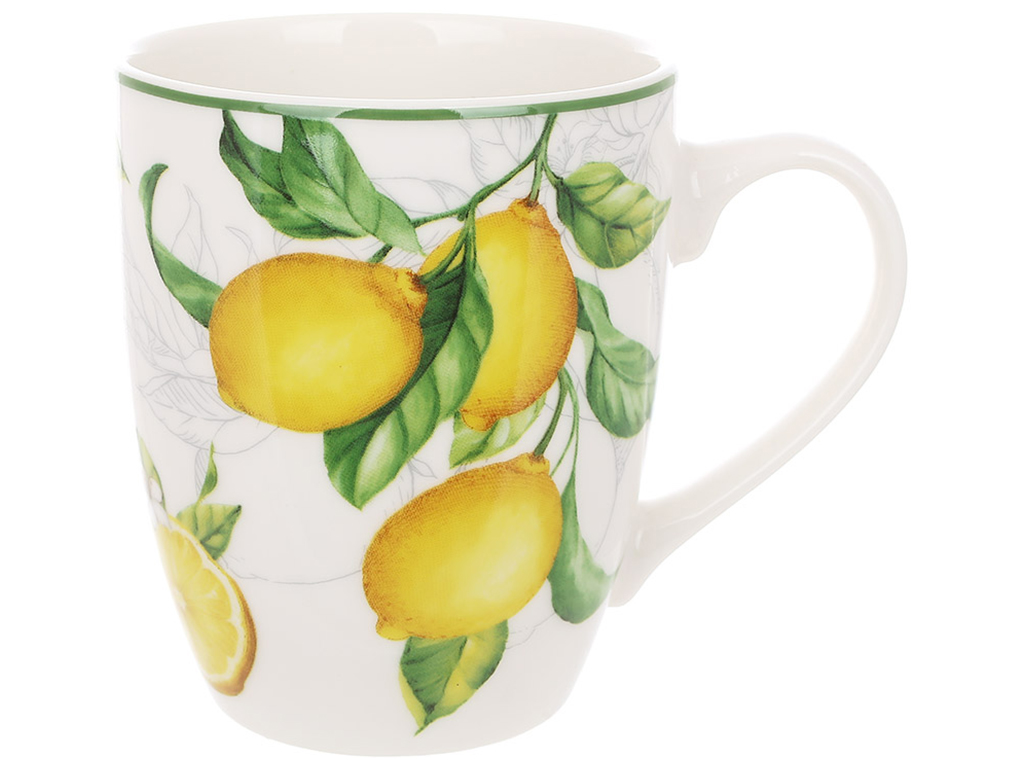 Чашка фарфоровая Сицилийский лимон, 340мл