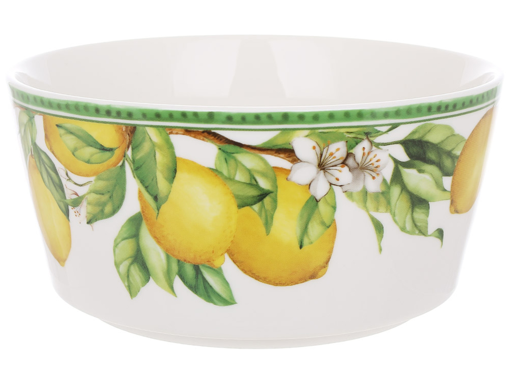 Пиала фарфоровая Сицилийский лимон, 800мл