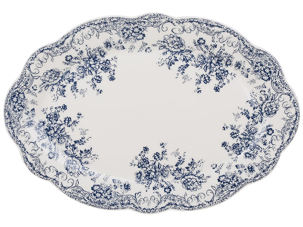 Блюдо овальне Англійська троянда, D30,5х20,5см