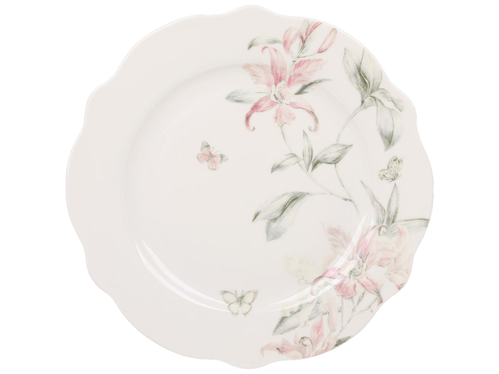 Тарілка порцелянова Pink Orchid, D19,5см