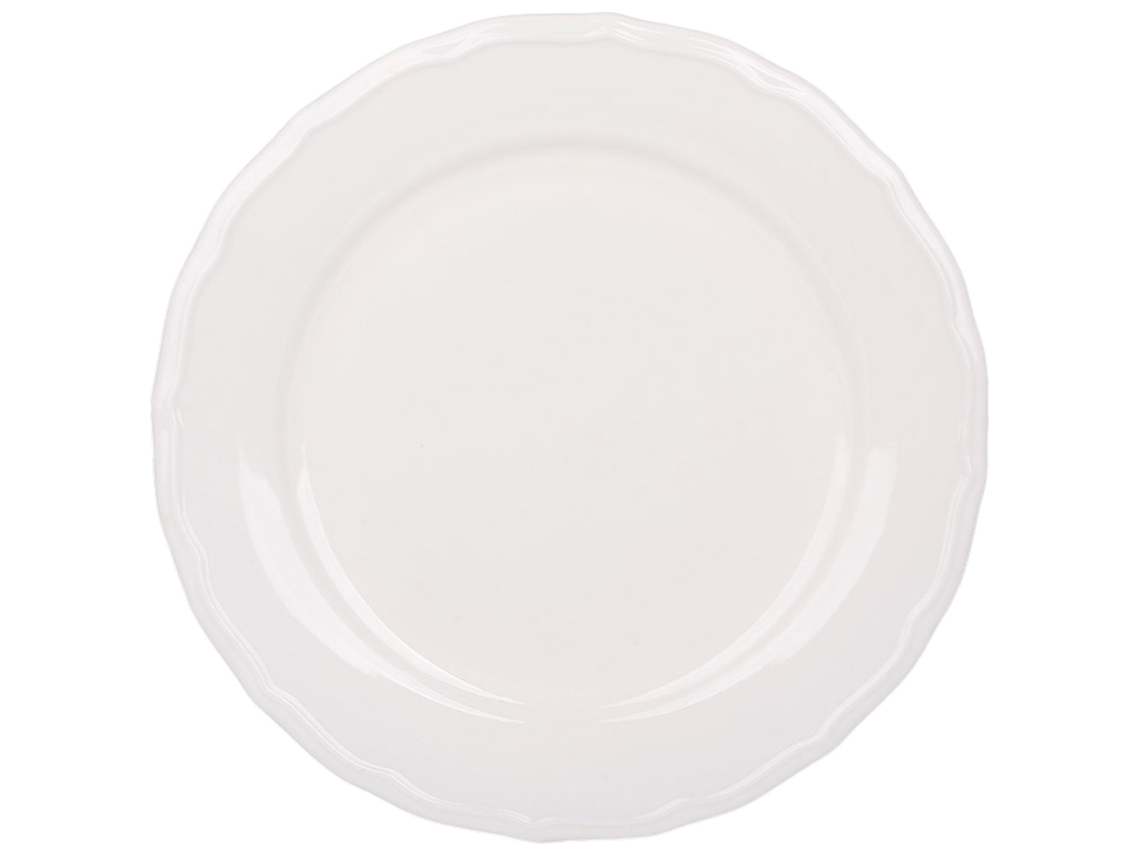 Тарілка порцелянова Pure White біла, D22см