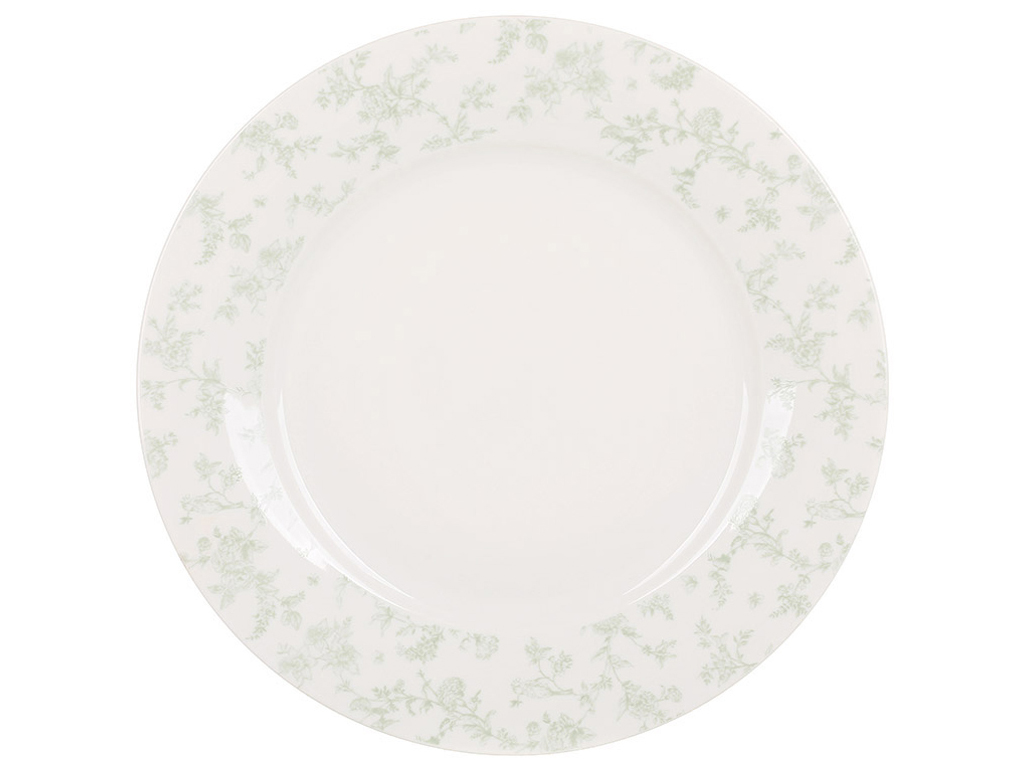 Тарелка фарфоровая Floral Green, D23см