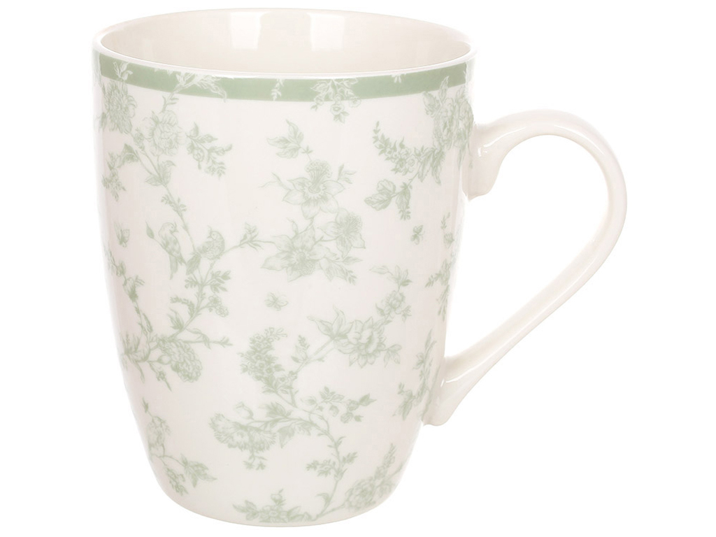 Кружка порцелянова Floral Green, 350мл