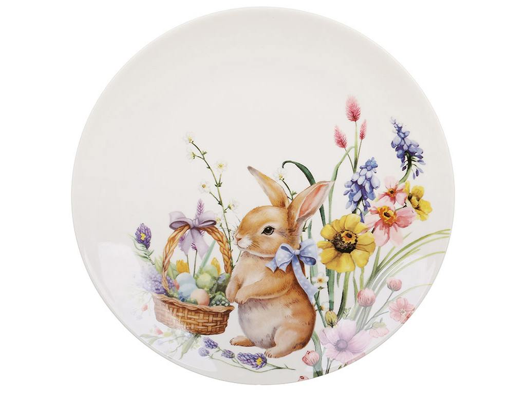 Тарелка фарфоровая Easter Melody Кролик, D19см