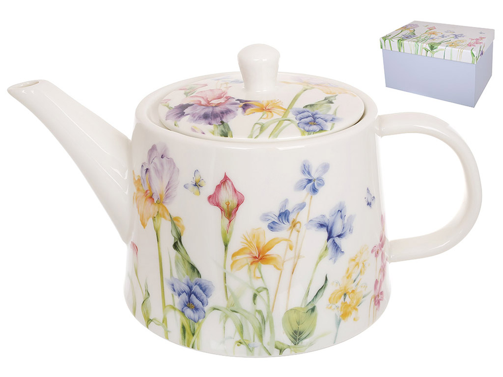 Чайник фарфоровый заварочный Iris, 1,2л