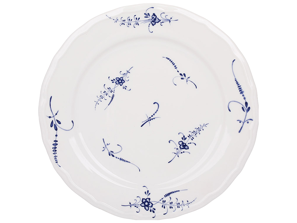 Тарелка фарфоровая Azure Blossom, синяя, 27,5×2,5 см