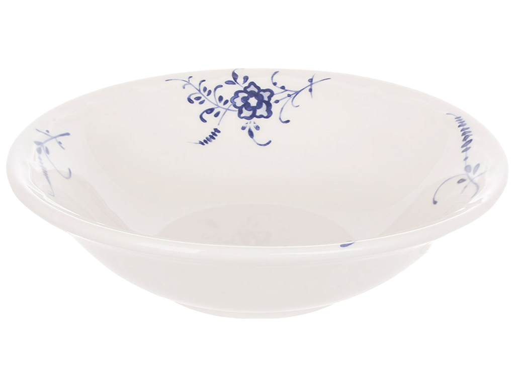 Салатник фарфоровый Azure Blossom, синий цветочный рисунок, 550 мл