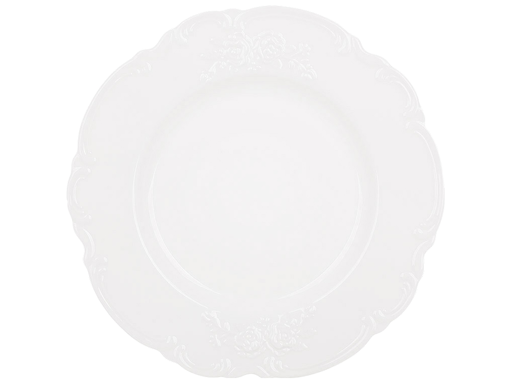 Тарелка Chateau Blanc Collection фарфоровая белая 27×2.5 см