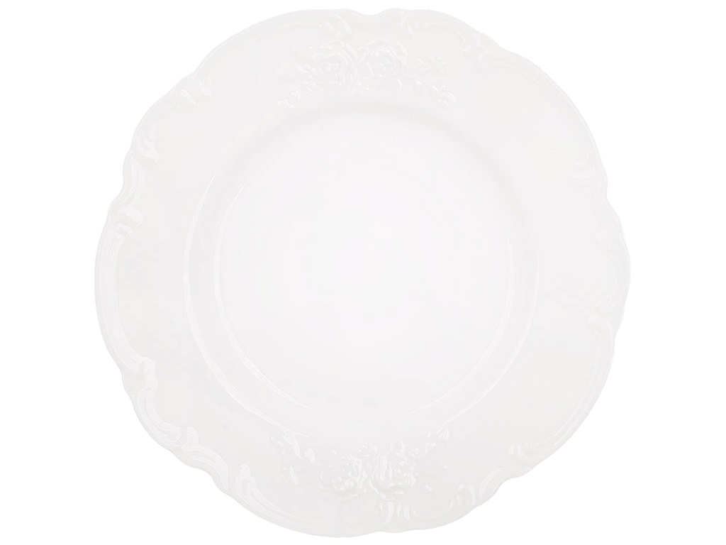 Тарілка Chateau Blanc Collection, порцелянова, біла, 20×2,3 см
