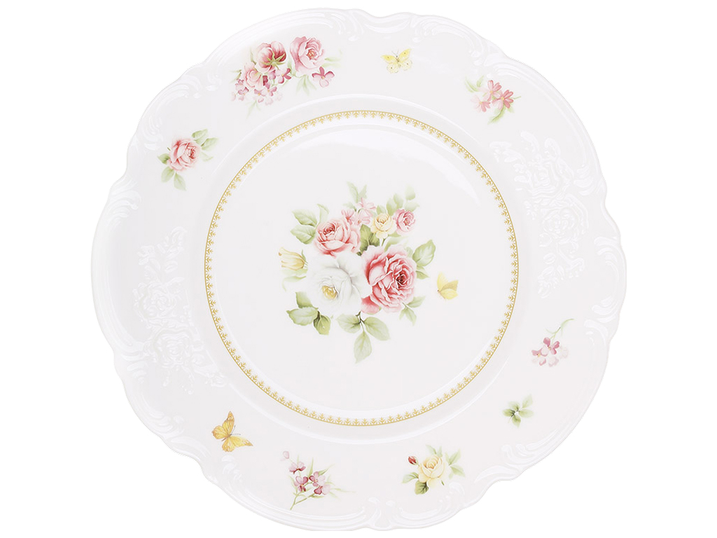 Тарелка Chateau Roses Collection фарфоровая 27×2.5 см
