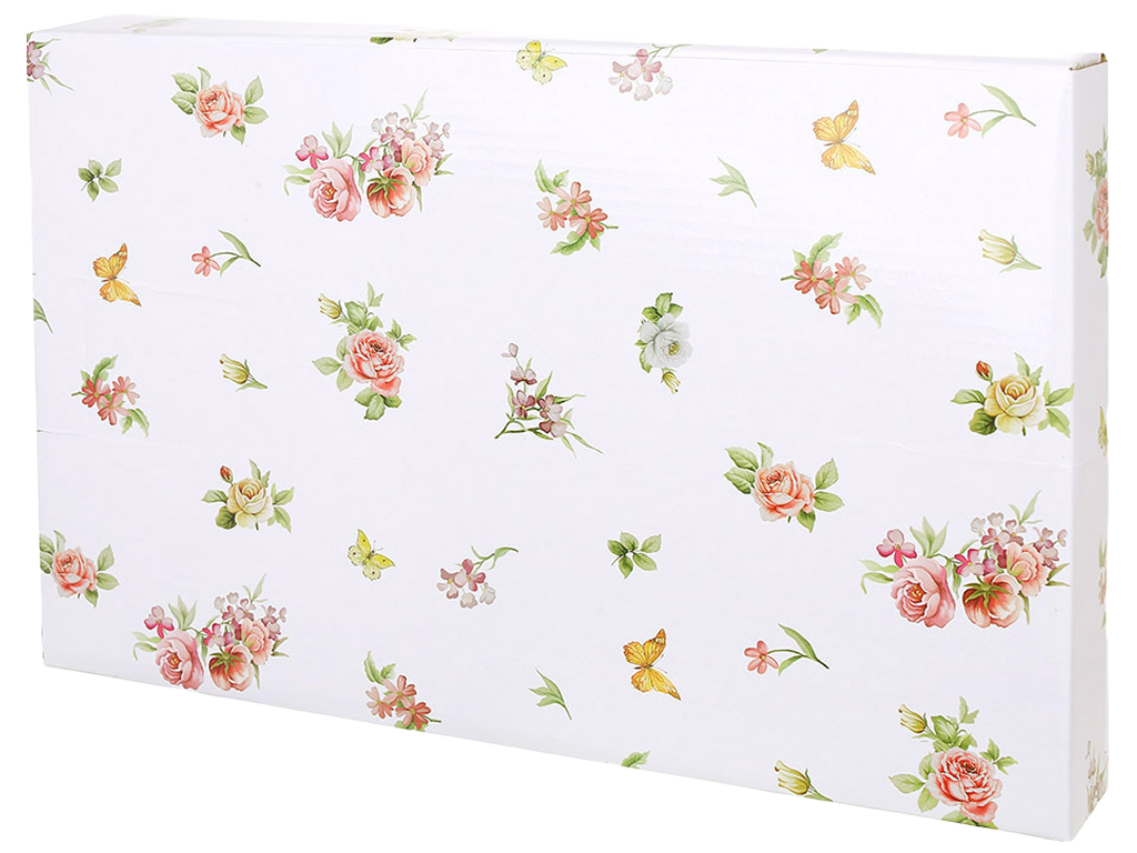 Блюдо Chateau Roses Collection фарфоровое овальное разноцветное 33×21×2.5 см