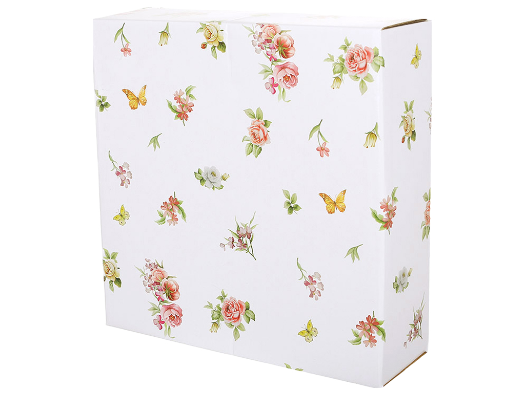 Тарелка суповая Chateau Roses Collection фарфоровая разноцветная 22.5×3.7 см