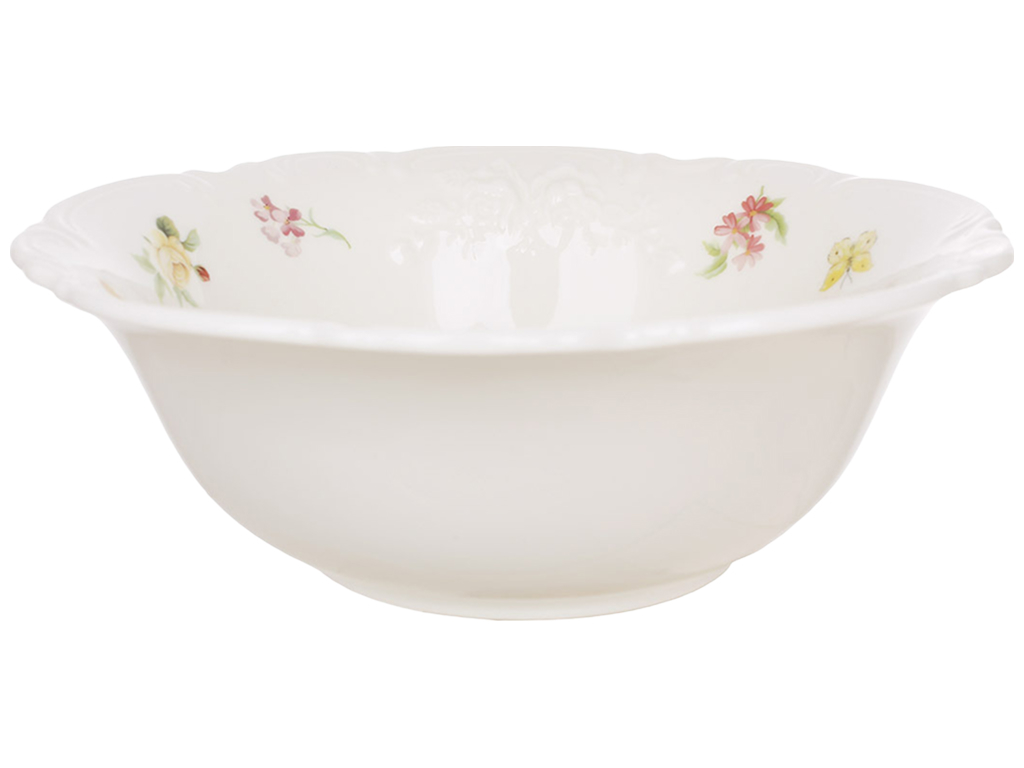 Салатник Chateau Roses Collection фарфоровый разноцветный, 1,2 л