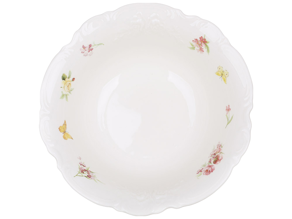 Салатник Chateau Roses Collection фарфоровый разноцветный, 1,2 л