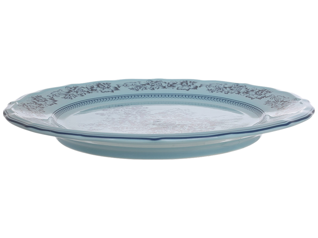 Тарелка Heritage Toile Collection фарфоровая французская бирюза 27×2.5 см