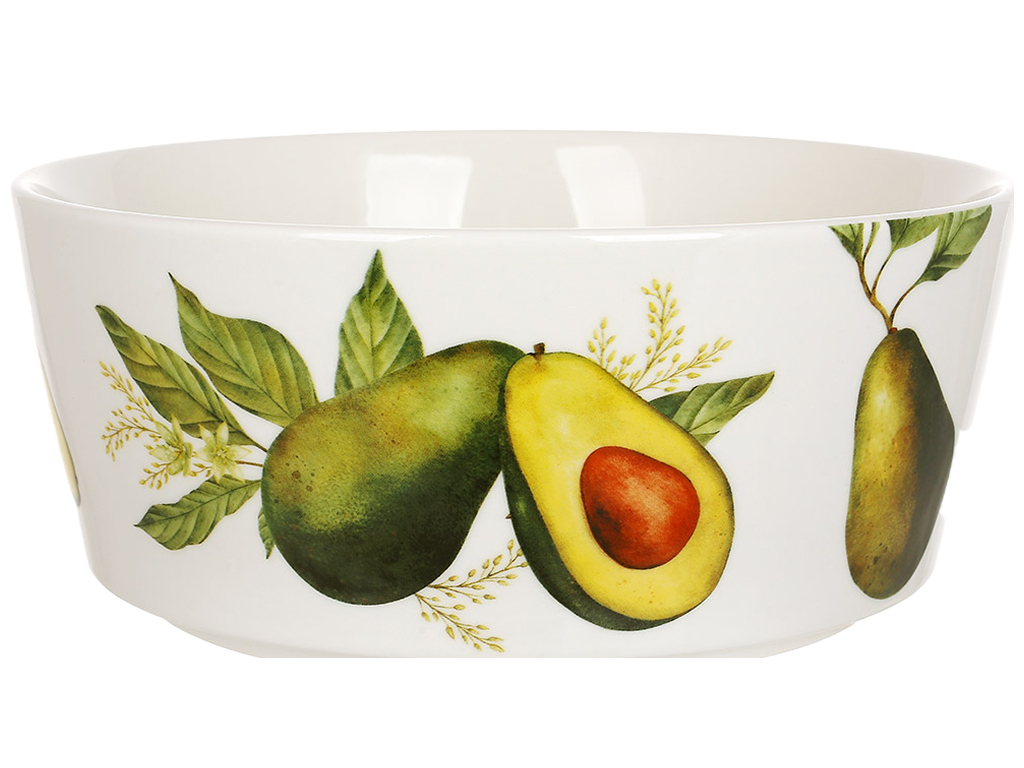 Салатник Avocado Garden фарфоровый разноцветный, 1,8 л