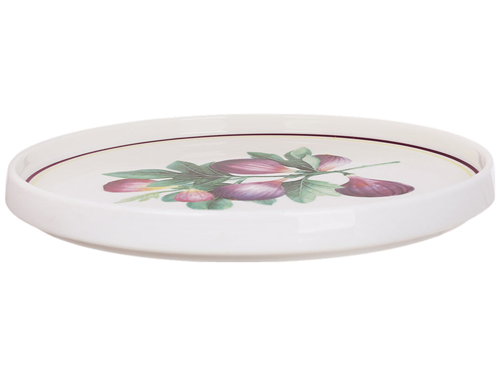Тарелка Fig Velvet фарфоровая разноцветная 20×1.8 см
