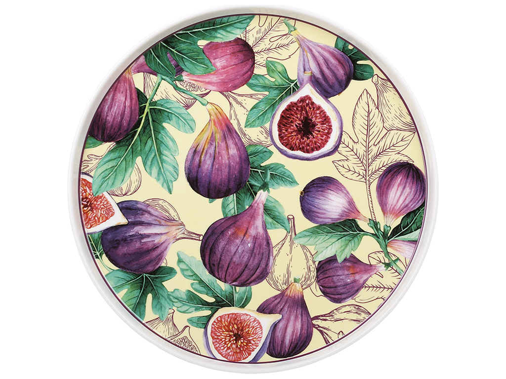 Тарелка Fig Velvet фарфоровая разноцветная 25×2 см