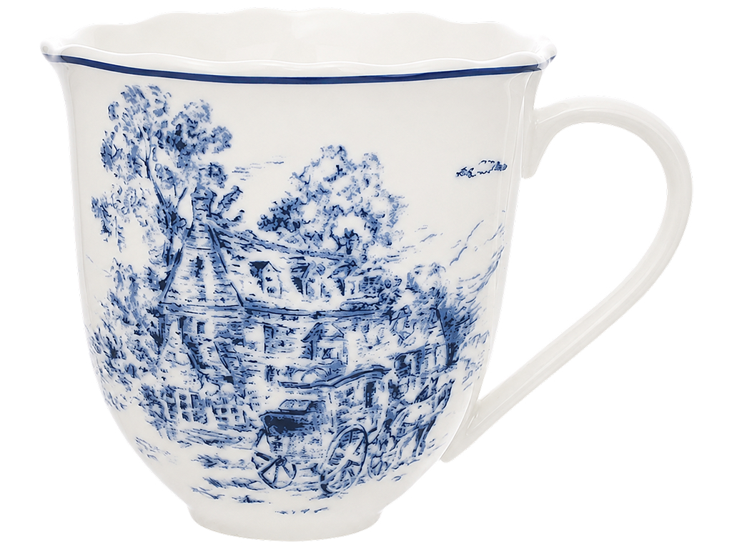 Кружка фарфоровая Heritage Toile Collection Blue, 350 мл