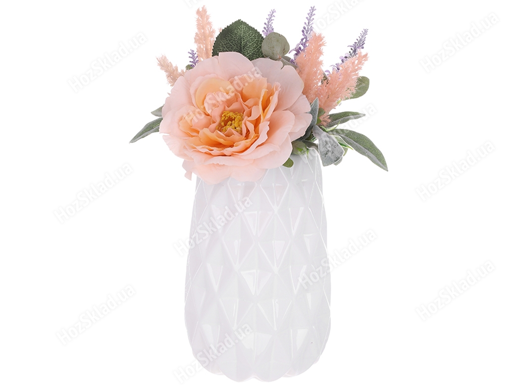 Декоративная композиция цветы в вазе, 35см