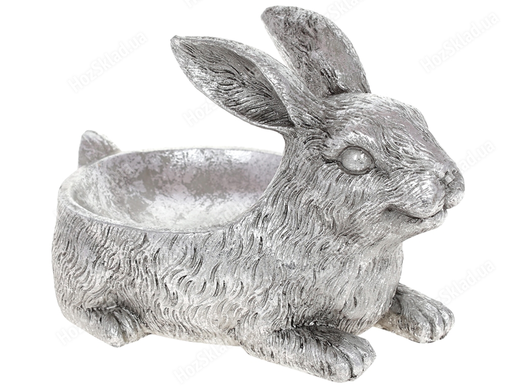 Подставка для украшений Кролик, 22см, цвет – серебро
