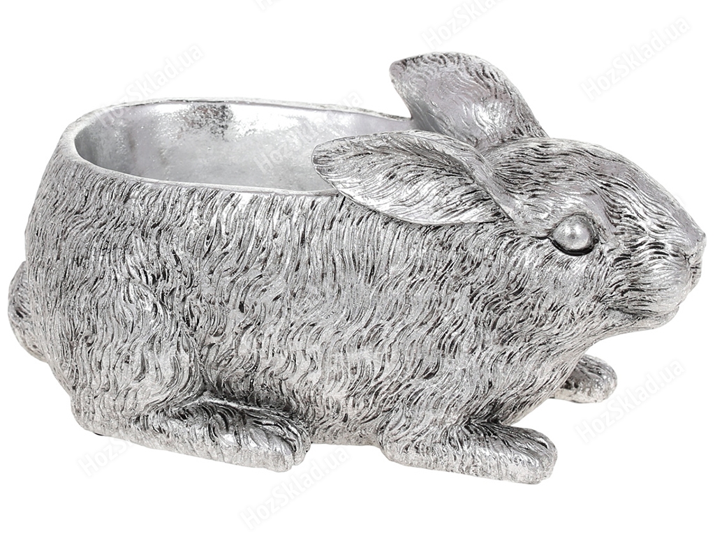 Подставка для украшений Кролик, 24см, цвет – серебро