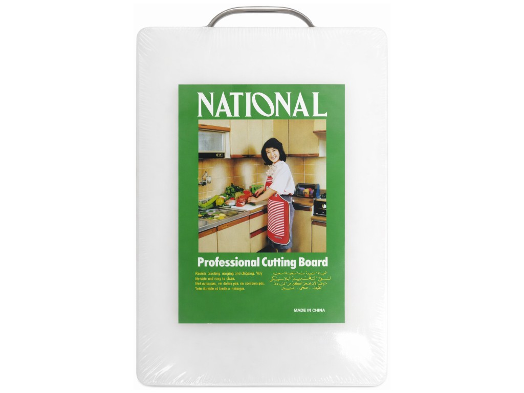 Дошка обробна, професійна, пластик, метал, 40х30х2см, колір білий