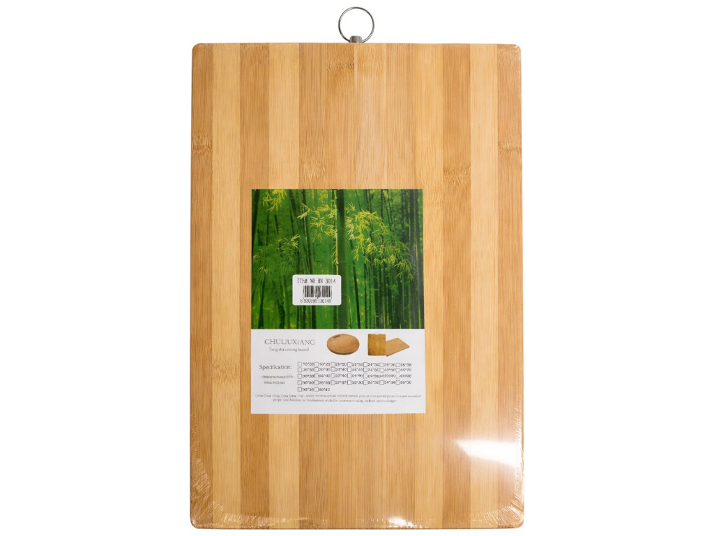 Дошка обробна, бамбук, 38х28х1, 2см, колір бежевий