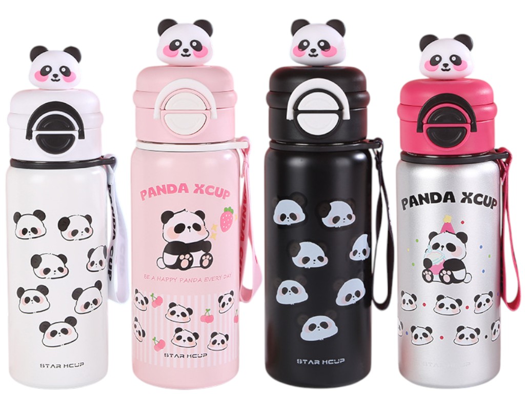Термос дитячий Panda Xcup, нержавіюча сталь, 550мл, 14х7, 3см, 4 дизайну (ціна за 1шт)
