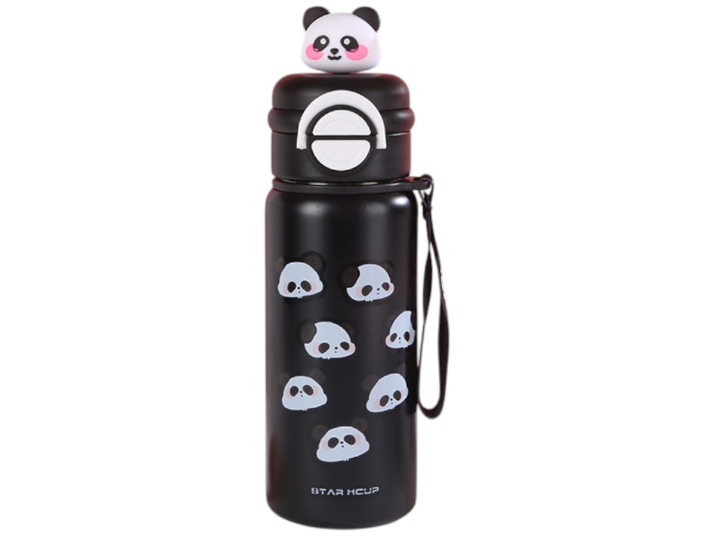 Термос детский Panda Xcup, нержавеющая сталь, 550мл, 14х7,3см, 4 дизайна (цена за 1шт)