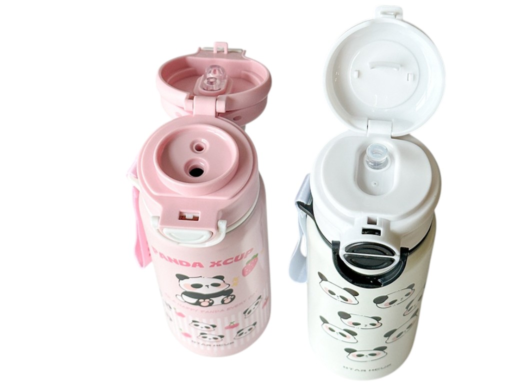 Термос детский Panda Xcup, нержавеющая сталь, 550мл, 14х7,3см, 4 дизайна (цена за 1шт)