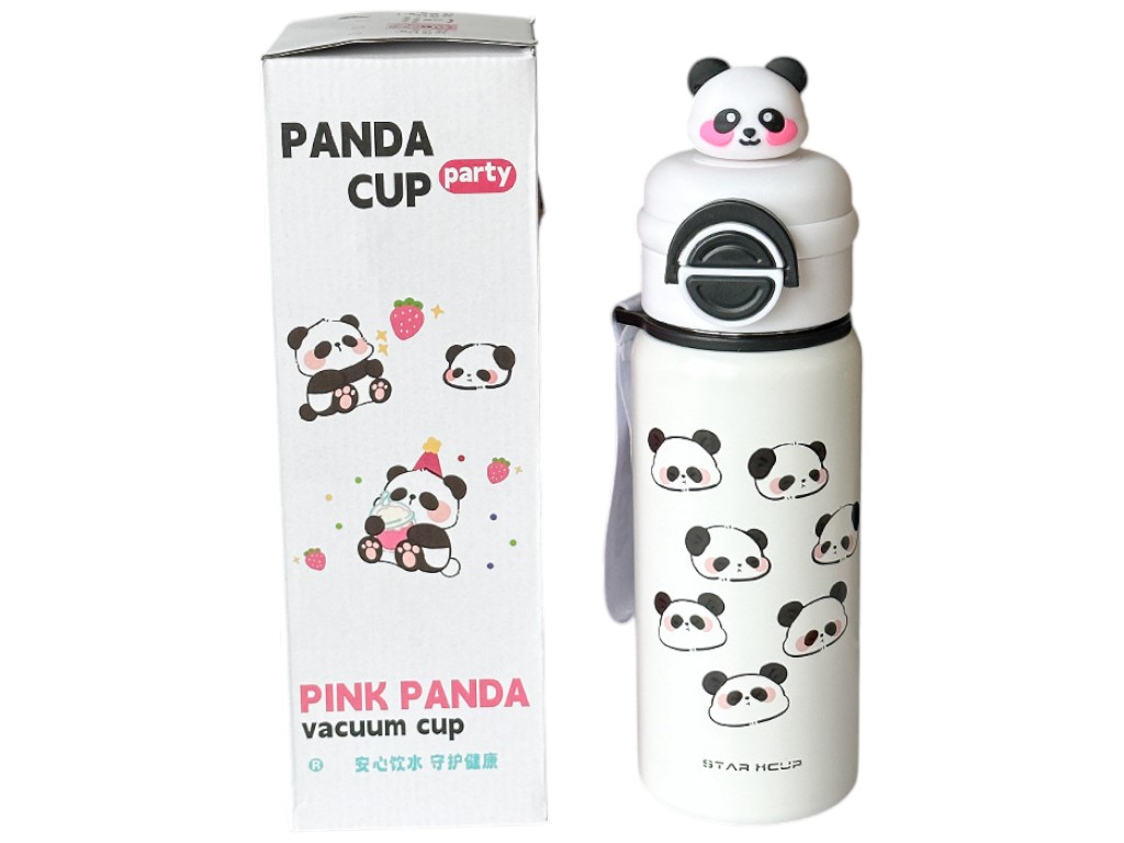 Термос детский Panda Xcup, нержавеющая сталь, 550мл, 14х7,3см, 4 дизайна (цена за 1шт)