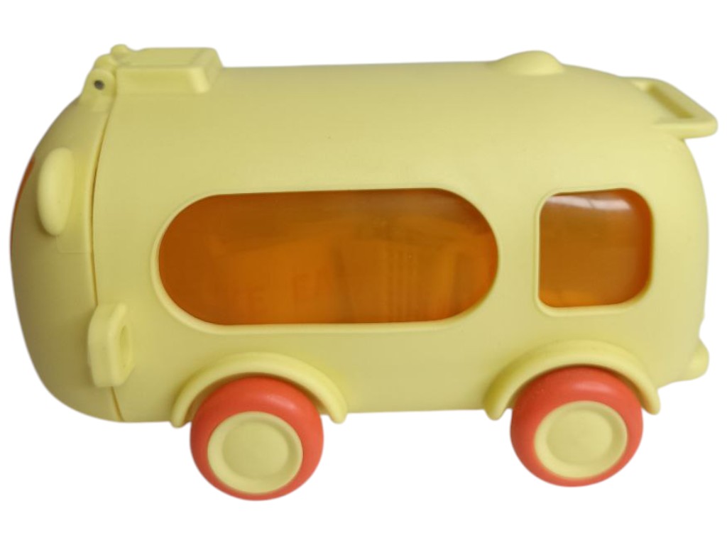 Бутылка-поилка детская Fashion Car, с трубочкой, ремешок, пластик, силикон, 16,5×9см