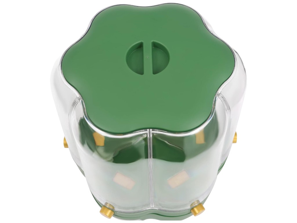 Контейнер для круп, на 6 секций, вращающийся, пластик PP и PET, 25×25×32см (цена за 1шт)