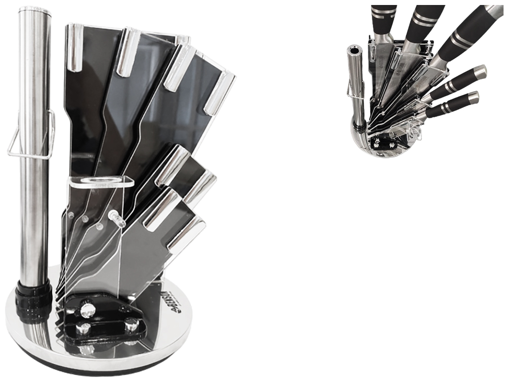 Набір ножів з підставкою Benson, нержавіюча сталь (9 предметів)