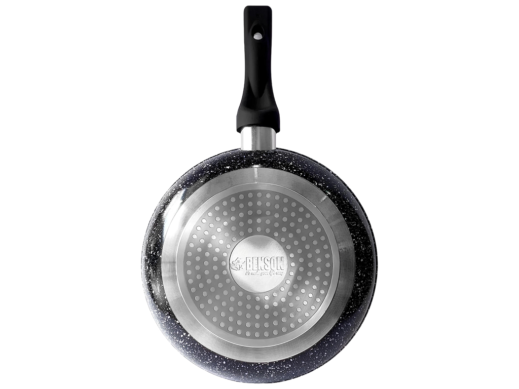 Сковорода з кришкою Benson, гранітне покриття, для всіх типів плит, 26x6см