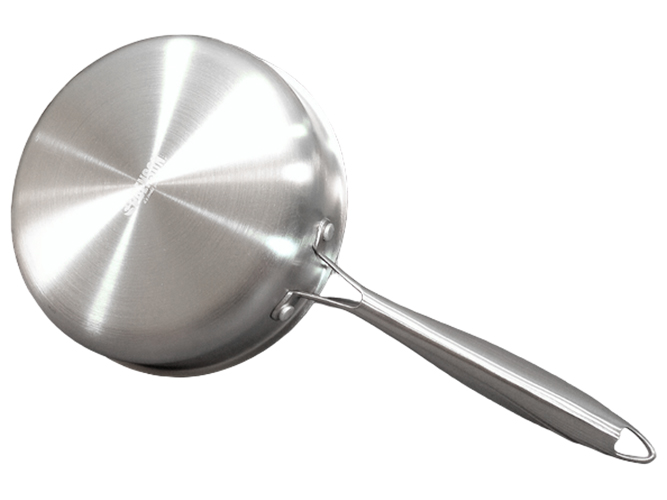 Сковорода глубокая Benson из нержавеющей стали, антипригарное покрытие, 24см