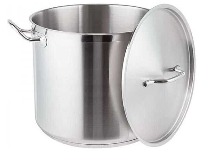 Кастрюля с крышкой, из нержавеющей стали, 17л