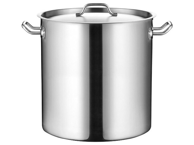 Кастрюля с крышкой, из нержавеющей стали, 21л