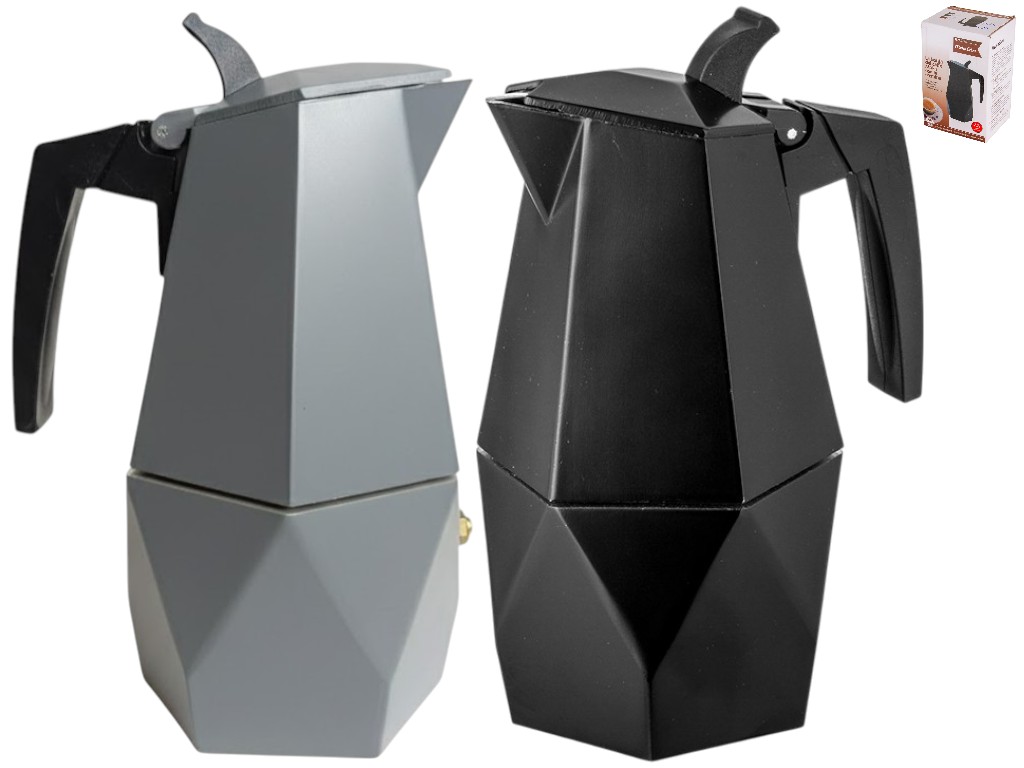 Кофеварка гейзерная MokaCrim, на 3 чашки, алюминий, 17см
