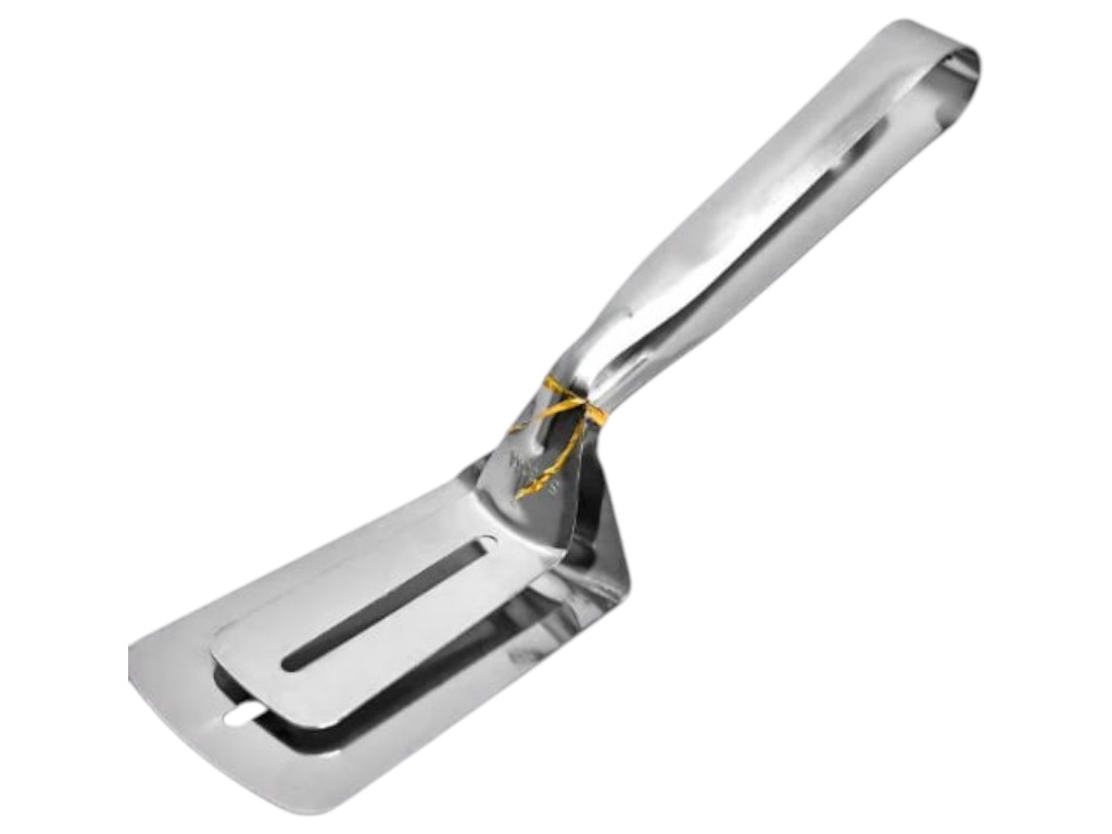 Лопатка кухонная из нержавеющей стали, цвет серебристый, 27 см.
