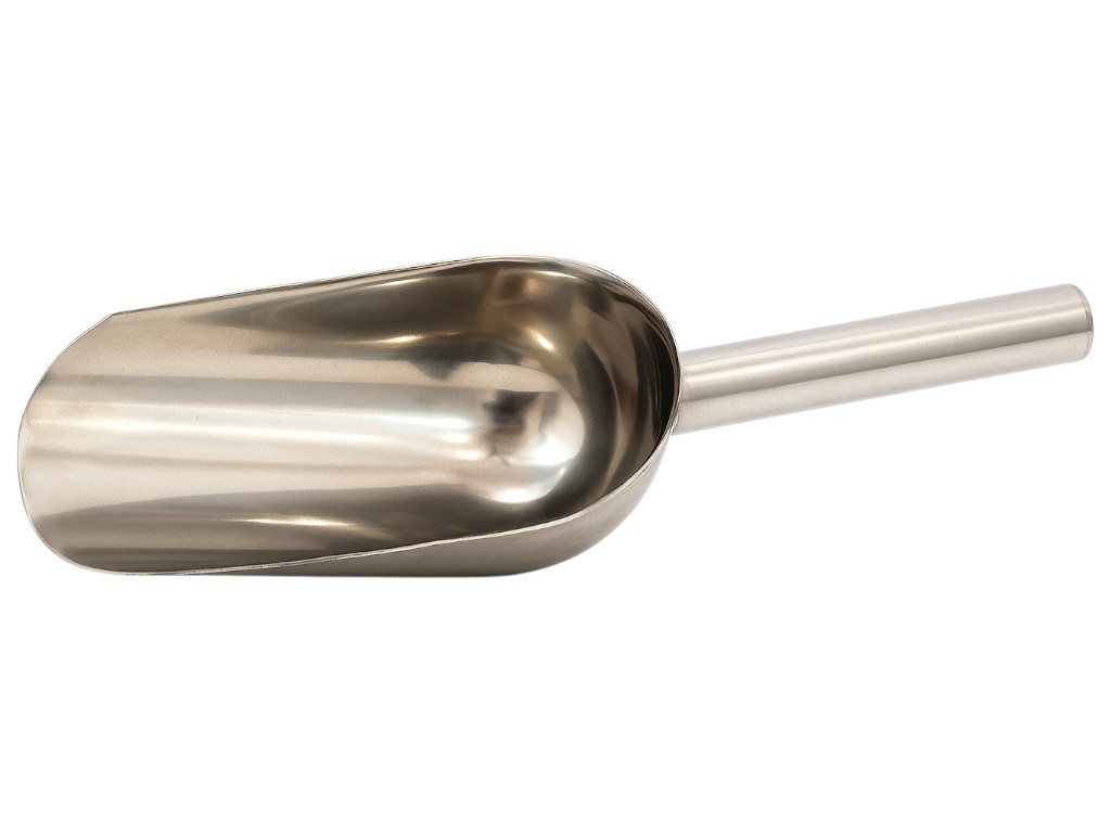 Совок для сыпучих продуктов Benson, нержавеющая сталь, длина 27 см, цвет серебристый