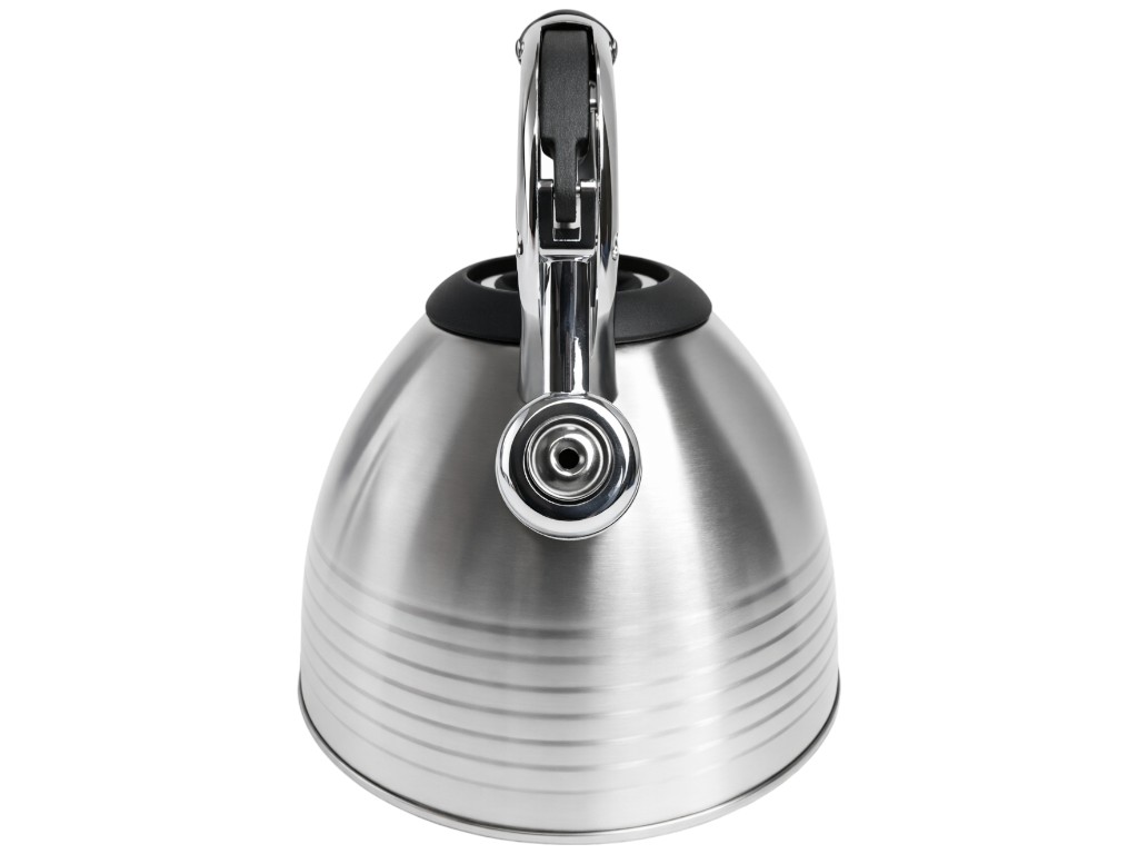 Чайник HausRoland зі свистком, нержавіюча сталь, 3л, сріблястий колір