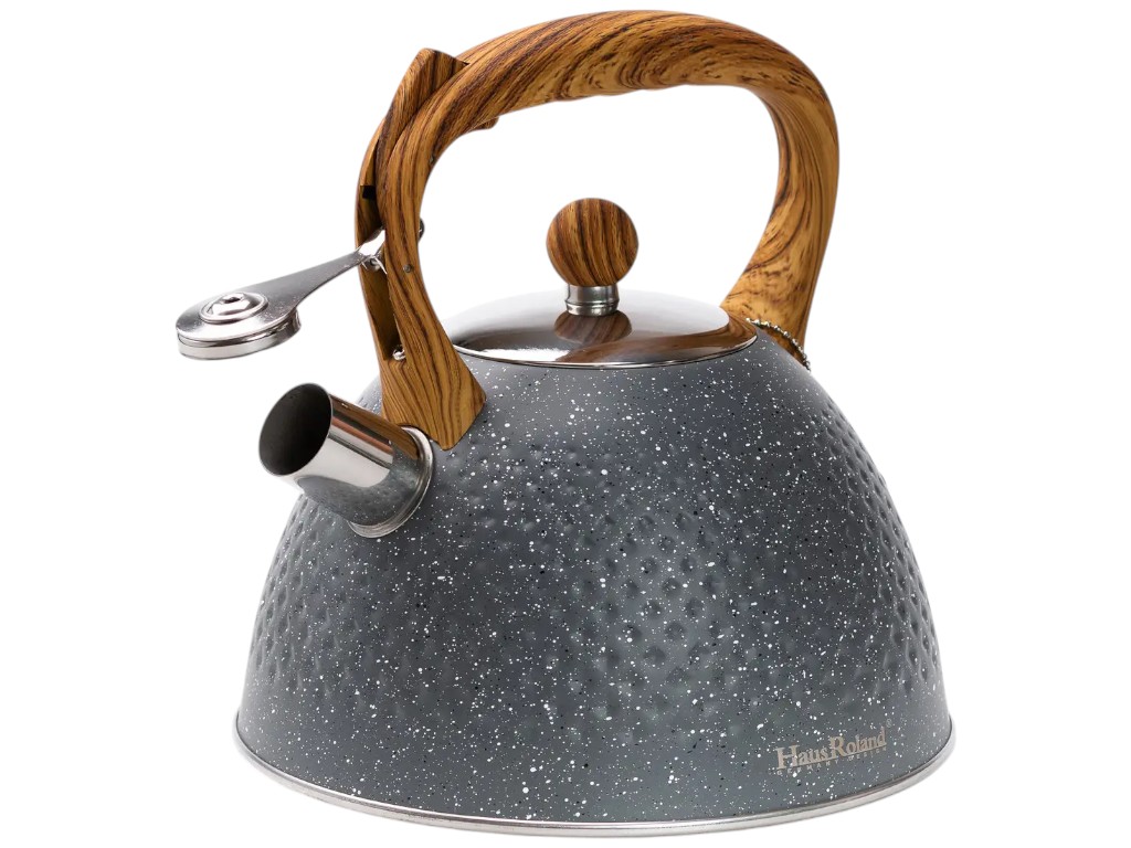 Чайник HausRoland, со свистком, нержавеющая сталь, 3л (цена за 1шт)