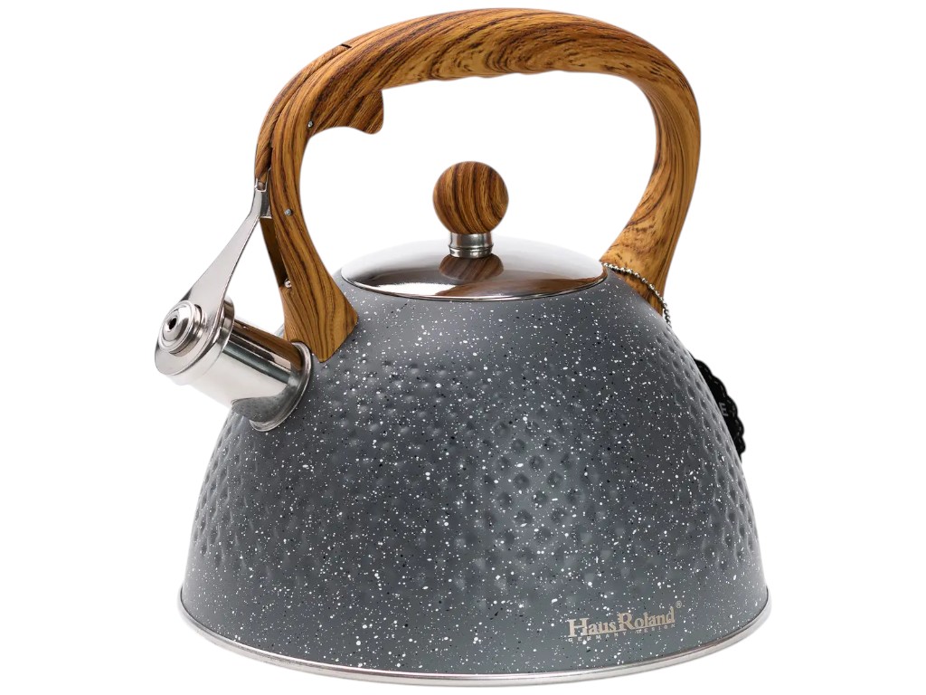 Чайник HausRoland, со свистком, нержавеющая сталь, 3л (цена за 1шт)