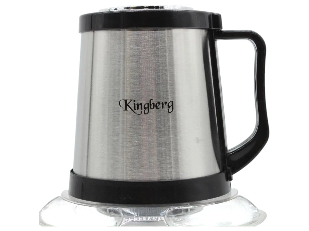 Измельчитель-блендер Kingberg KB-2007, чаша стеклянная 3 л, мощность 800 вт, из нержавеющей стали
