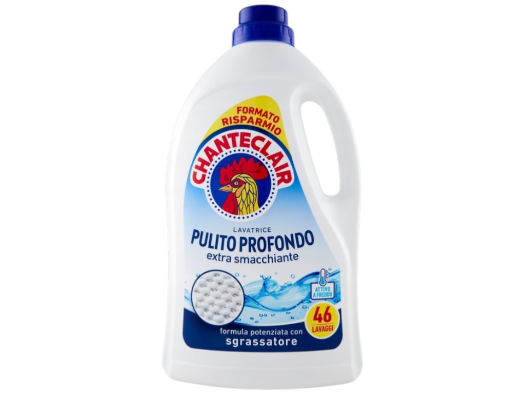 Гель для стирки ChanteClair Pulito Profondo, универсальный, с обезжиривателем, 46 циклов, 2070мл