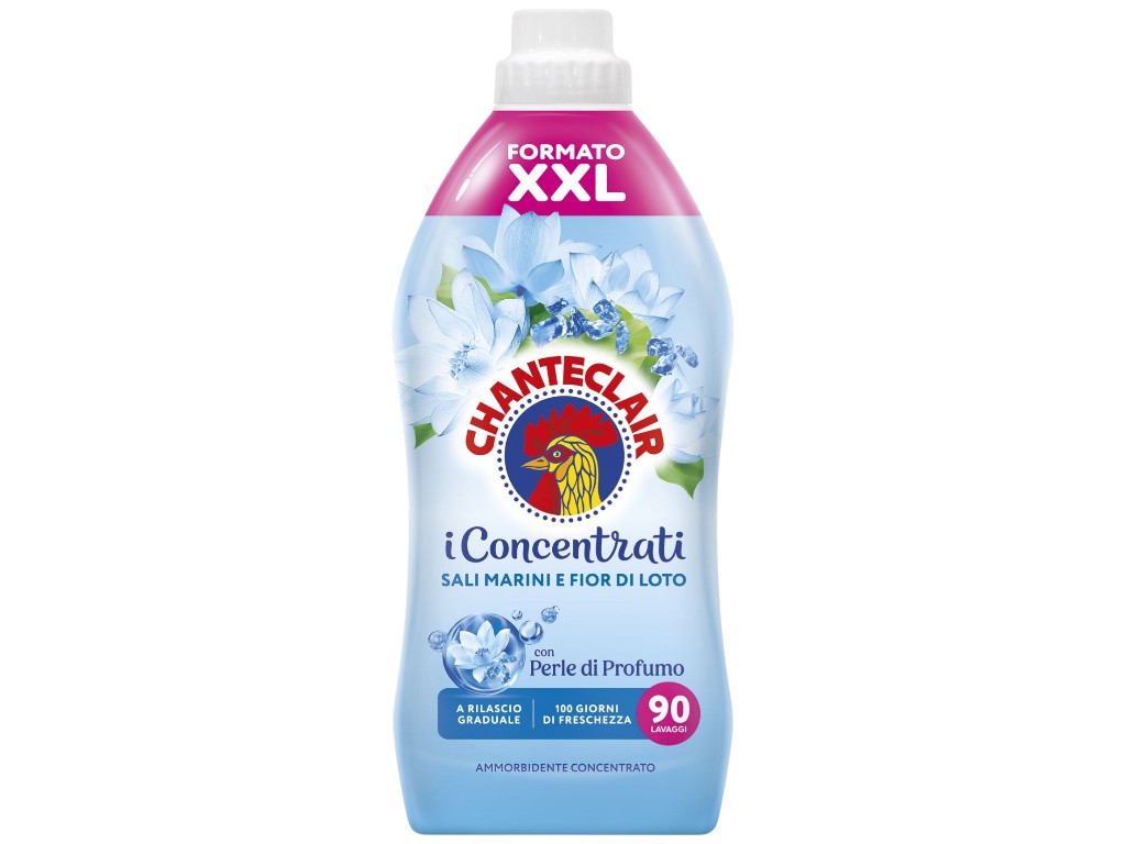 Кондиционер-ополаскиватель для белья ChanteClair i Concentrati Морская соль и лотос, 90 циклов, 1,8л